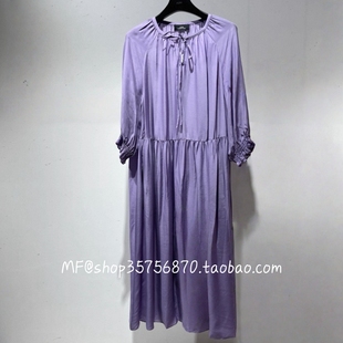 连衣裙M1FZ26136 AUM奥姆2025夏专柜正品 八分袖 清透 3480 铜氨丝