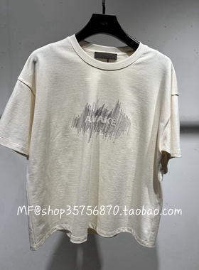 AUM奥姆~2025夏专柜正品 圆领 时尚  纯棉 绣花 T恤衫M1FZ21687