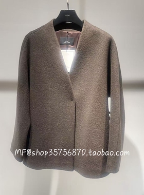 AUM奥姆2026春专柜正品 羊毛 V领 宽松  短款外套M1GB11738 3980