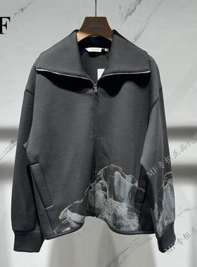 MF玛菲2024冬专柜正品 花稿 复古休闲 短款外套A1EG43728 2980