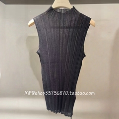 ZCY朱崇恽2026春正品 薄款立领弹性修身无袖针织衫C1GB1880M 1880