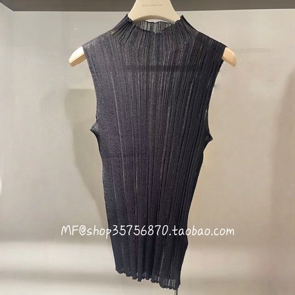 ZCY朱崇恽2026春正品 薄款立领弹性修身无袖针织衫C1GB1880M 1880