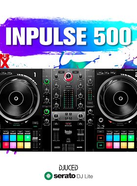 嗨酷乐Inpulse500 DJ打碟机 便携Serato控制器 双声道 直播设备