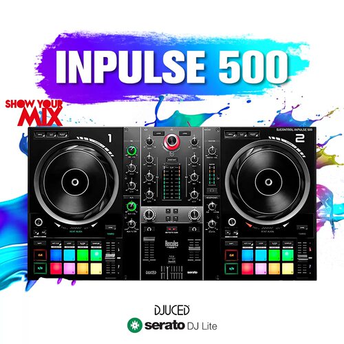 嗨酷乐Inpulse500 DJ打碟机 便携Serato控制器 双声道 直播设备