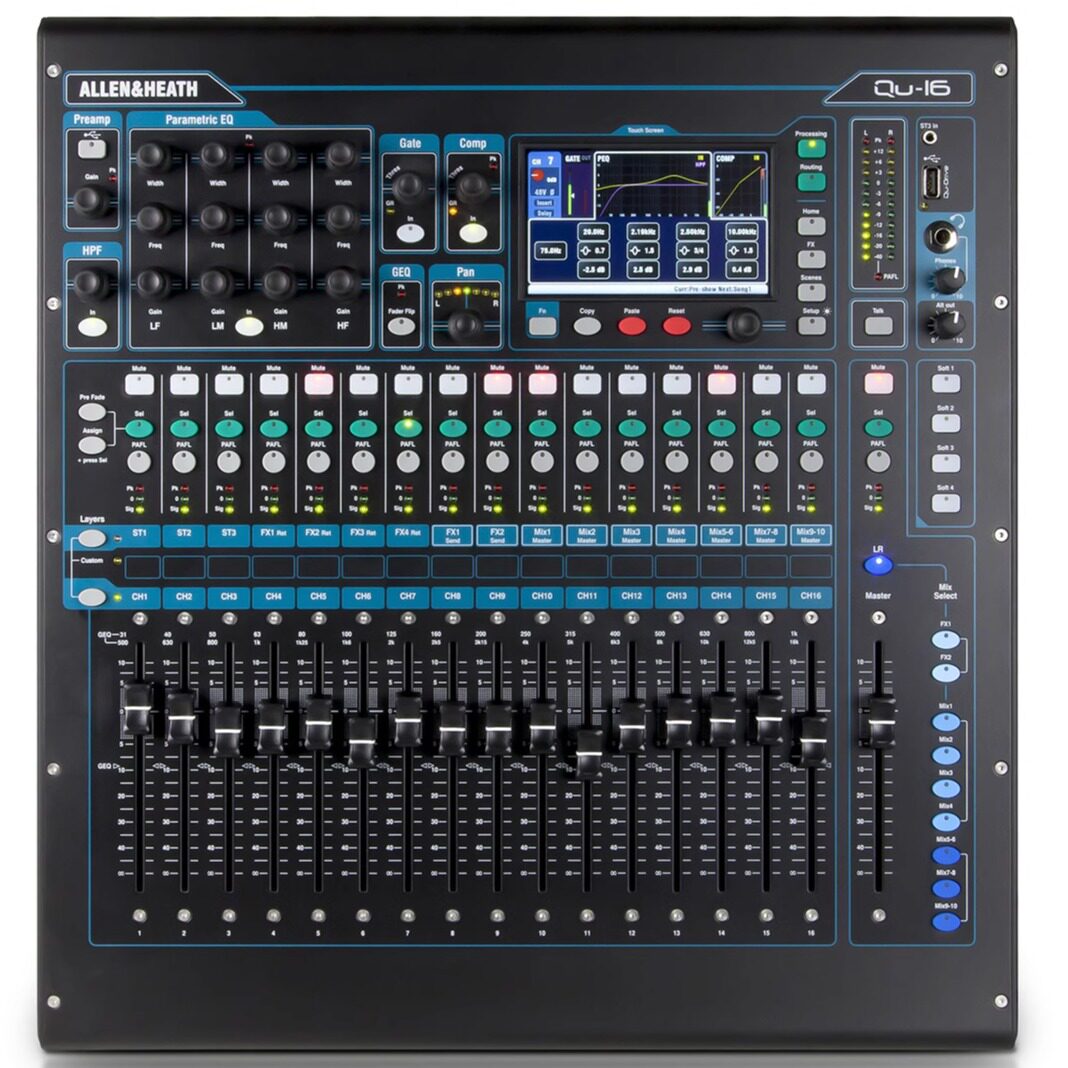 ALLEN&HEATH艾伦赫赛QU16专业数字调音台 舞台演出会