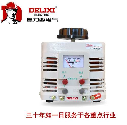 本产品是由三只单相接触调压器采取Y联接而成;将碳刷架装在同一中轴上，转动转轴带动三个同轴碳刷，使电刷沿着线圈表面滑动，改变电刷接触位置，即改变变压器的一次和二次匝数比，从而可在输出电压在调压范围内获得平滑无极的调节。