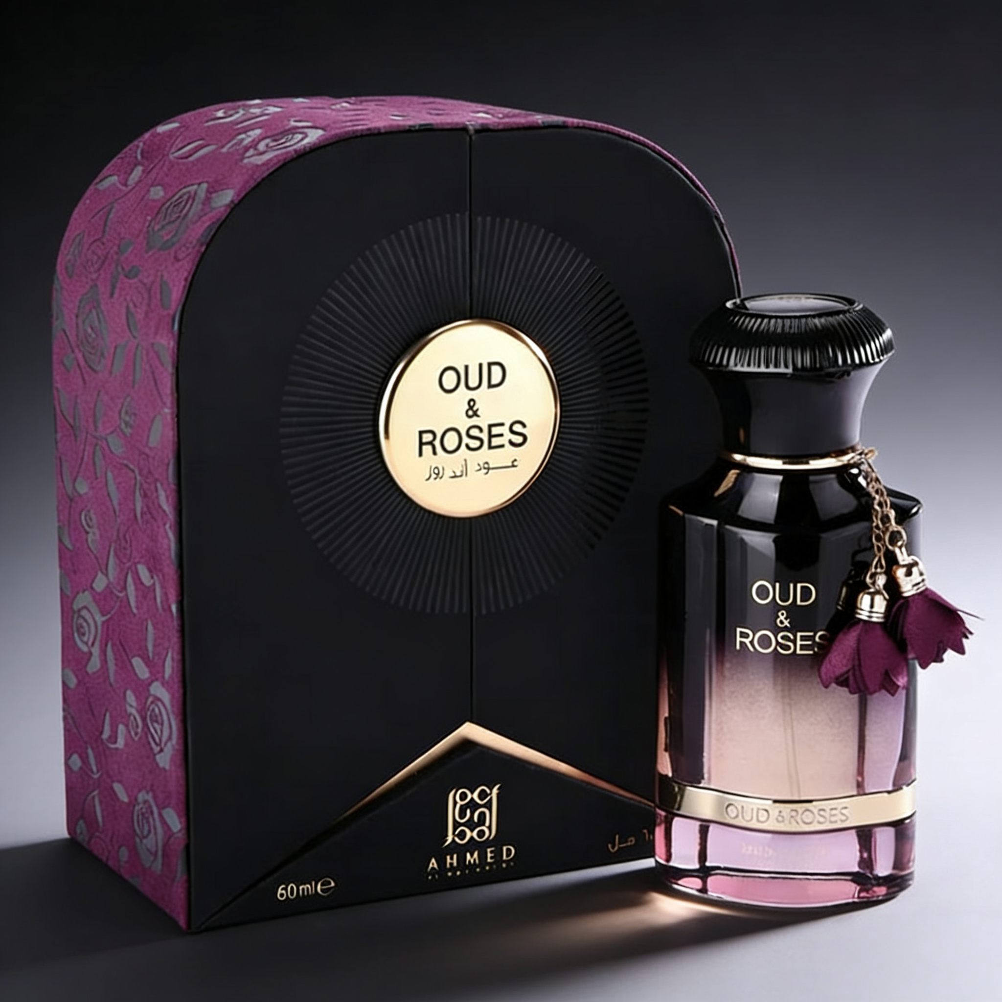 Ahmed Al Maghribi Oud & Roses乌木玫瑰男女士淡香水EDP中东礼盒