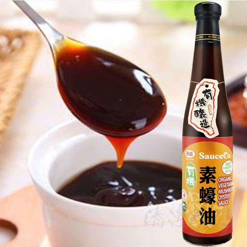 台湾味荣有机香菇纯素蚝油家用佛家炒菜调料寺院素食火锅调味品