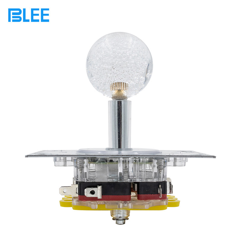 JY 다채로운 빛나는 파이팅 로커 화이트 크리스탈 볼 게임 로커 핸들 아케이드 파이팅 로커