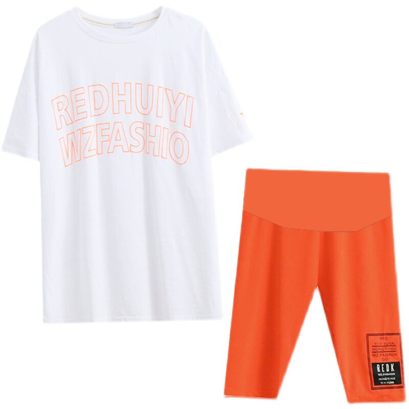 MATERNITY SUMMER SUITS SUMMER FASHION MODELS NEW SUMMER INTERNET CELEBRITY SHORTS SUMMER TOPS WOMENS SUMMER SPORTS TWO-PIECE SET