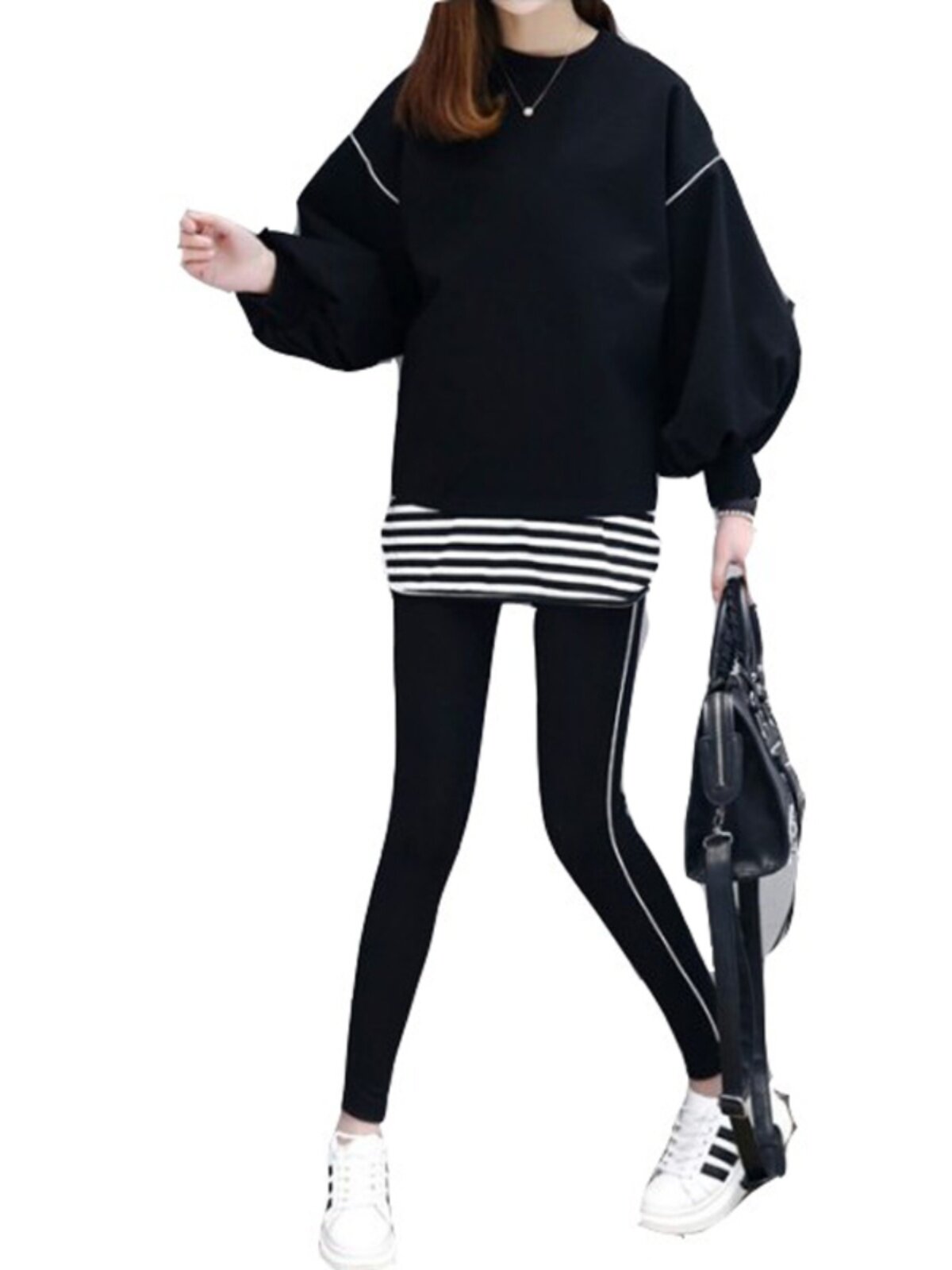 MATERNITY AUTUMN SUIT FASHION 2024 NEW GOING OUT TIDE MOM INTERNET CELEBRITY FOREIGN SPORTSWEAR SPRING AND AUTUMN TWO-PIECE SET