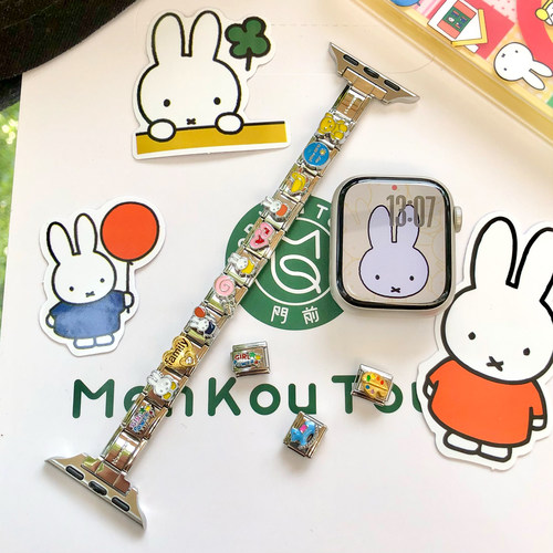 康康的原创米菲兔模块手链适用iwatch11se苹果手表applewatch表带