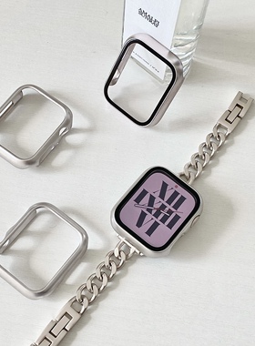 康康的星光色保护壳适用iwatch98se苹果手表pc防摔表壳applewatch