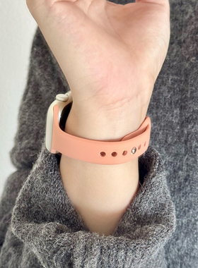 康康的硅胶小蛮腰表带适用于iwatch9s10苹果手表表带女applewatch