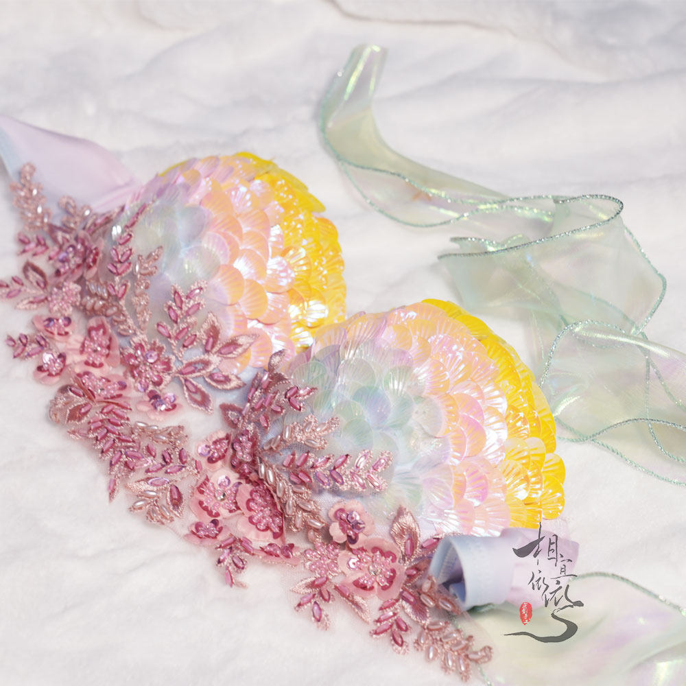 美人鱼表演胸衣 水下拍摄美人鱼尾 美人鱼脚蹼 亮片鱼尾胸衣 鱼尾,运动/瑜伽/健身/球迷用品,比基尼,淘宝优惠券,粉丝福利购,淘宝优惠卷