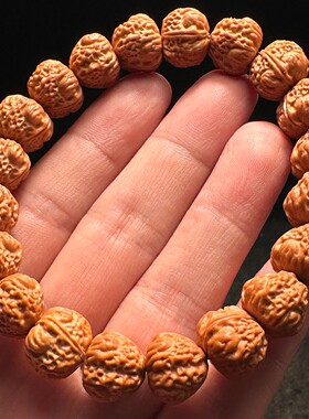 三角蛙蛤蟆头猴头手串高端精品原皮原色文玩核桃雕刻男士手链男款