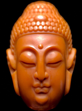 阿弥陀佛橄榄核单籽精雕雕刻核雕佛头吊坠文玩挂件男士高端手把件