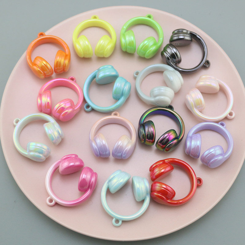 DIY饰品配件 亚克力创意仿真双色渐变耳机挂件包包钥匙扣车挂吊坠,饰品/流行首饰/时尚饰品新,其他DIY饰品配件,淘宝优惠券,粉丝福利购,淘宝优惠卷