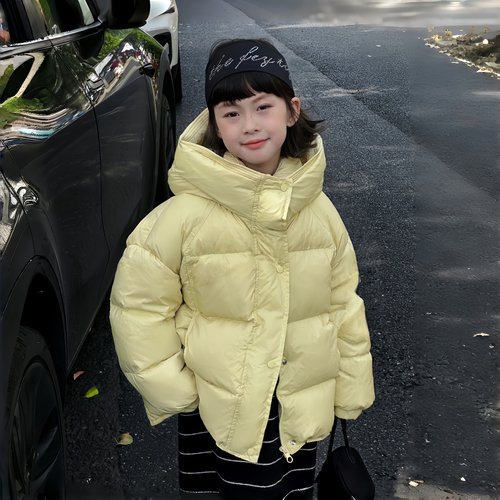 男女中大童羽绒服90白鸭绒加厚短