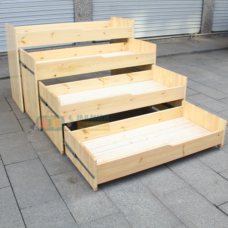 实木幼儿床儿童床抽屉床午休床