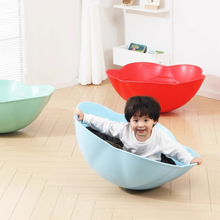 花朵大陀螺花瓣早教感统前庭训练器材旋转盘家用儿童平衡旋转玩具