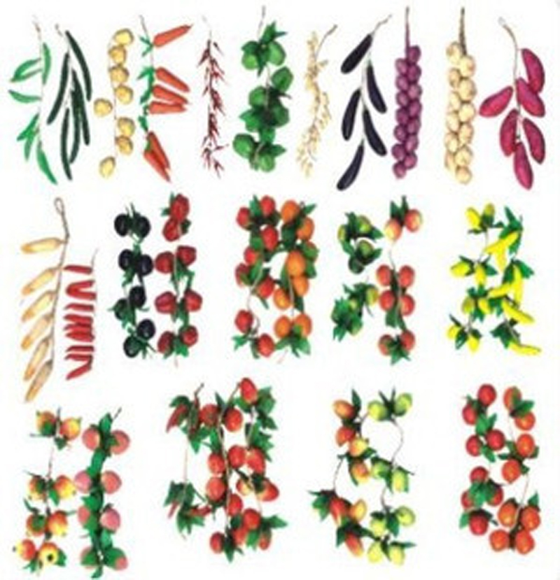 幼儿园教室布置装饰*仿真蔬菜水果滕条 挂帘 仿真水果水果挂饰