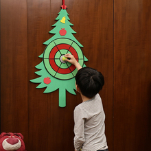 投掷盘粘球飞镖粘粘球幼儿园户外游戏家用儿童感统墙面圣诞树玩具