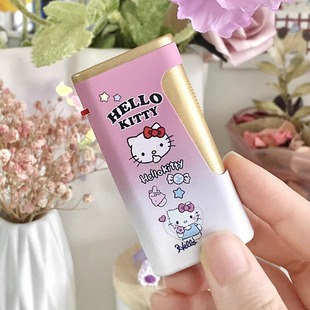 打火机充气可爱创意侧压网红卡通防风热销金属少女库洛米猫卖萌烟