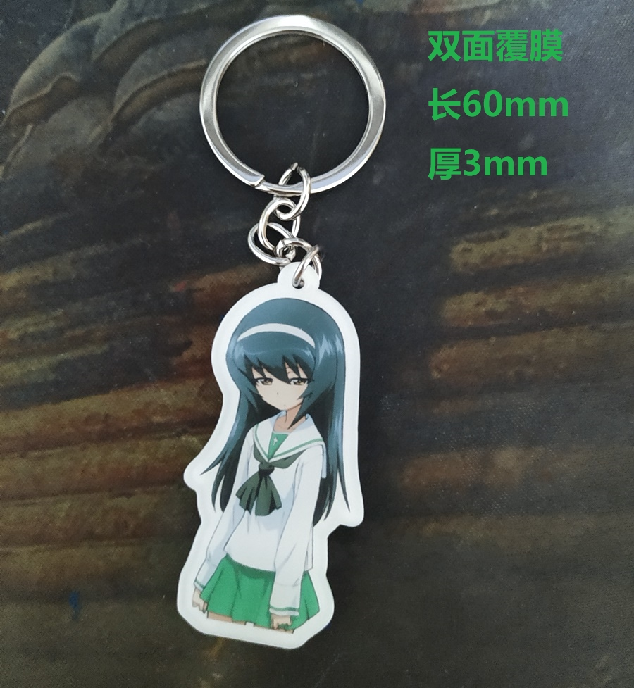 少女与战车大洗鮟鱇组冷泉麻子れいせい まこreizei mako钥匙扣