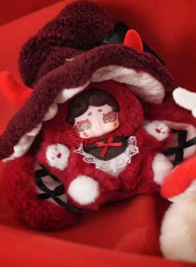 刘轩丞同款LuckyDeerNai晚安小兔魔女来信毛绒盲盒可爱公仔摆件女