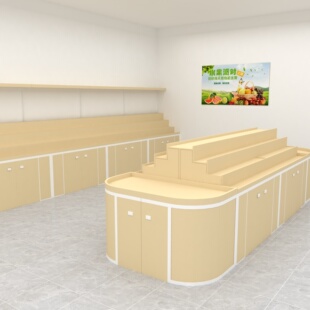 台阶式水果店货架果蔬超市多层中岛柜堆头阶梯式陈列梯形展示架