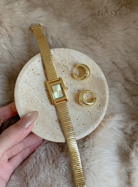 IEKE休闲女士高颜值韩版皮带手表高档气质个性链条设计精致腕表女