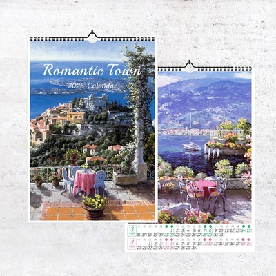 2026年欧洲小镇水彩画日历