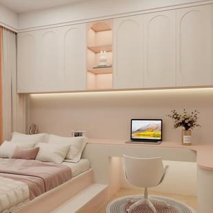 皮阿诺儿童房间全屋定制榻榻米床衣柜一体现代简约家具多功能组合