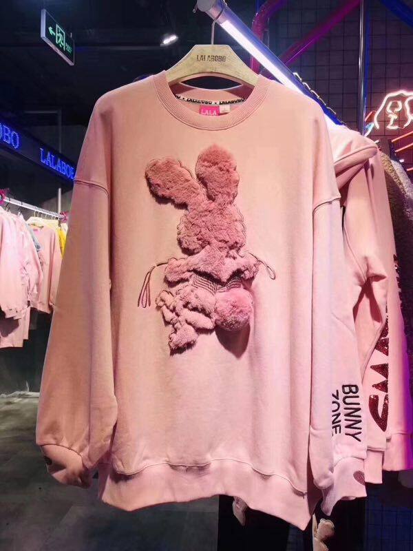 2020秋百搭 潮牌女正品中长款打底衫 卫衣 外套L19C-WNTS20-698