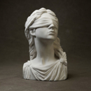 正义女神忒弥斯艺术桌面石膏雕塑模型摆件酒柜书架装 饰扩香石礼物