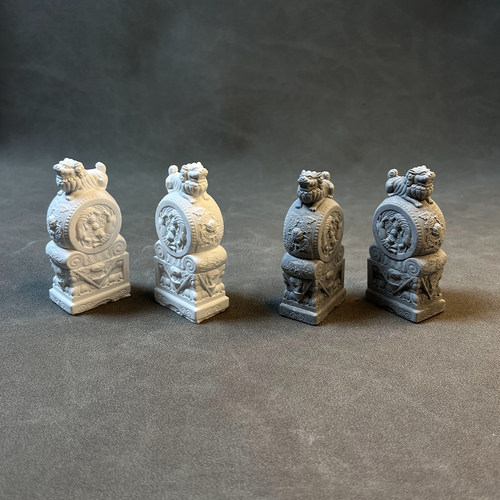 仿古门当石微景观国风门墩抱鼓石