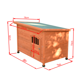 狗屋室外防雨防寒户外狗别墅博美专用狗房子室内阳台木制流浪 新款