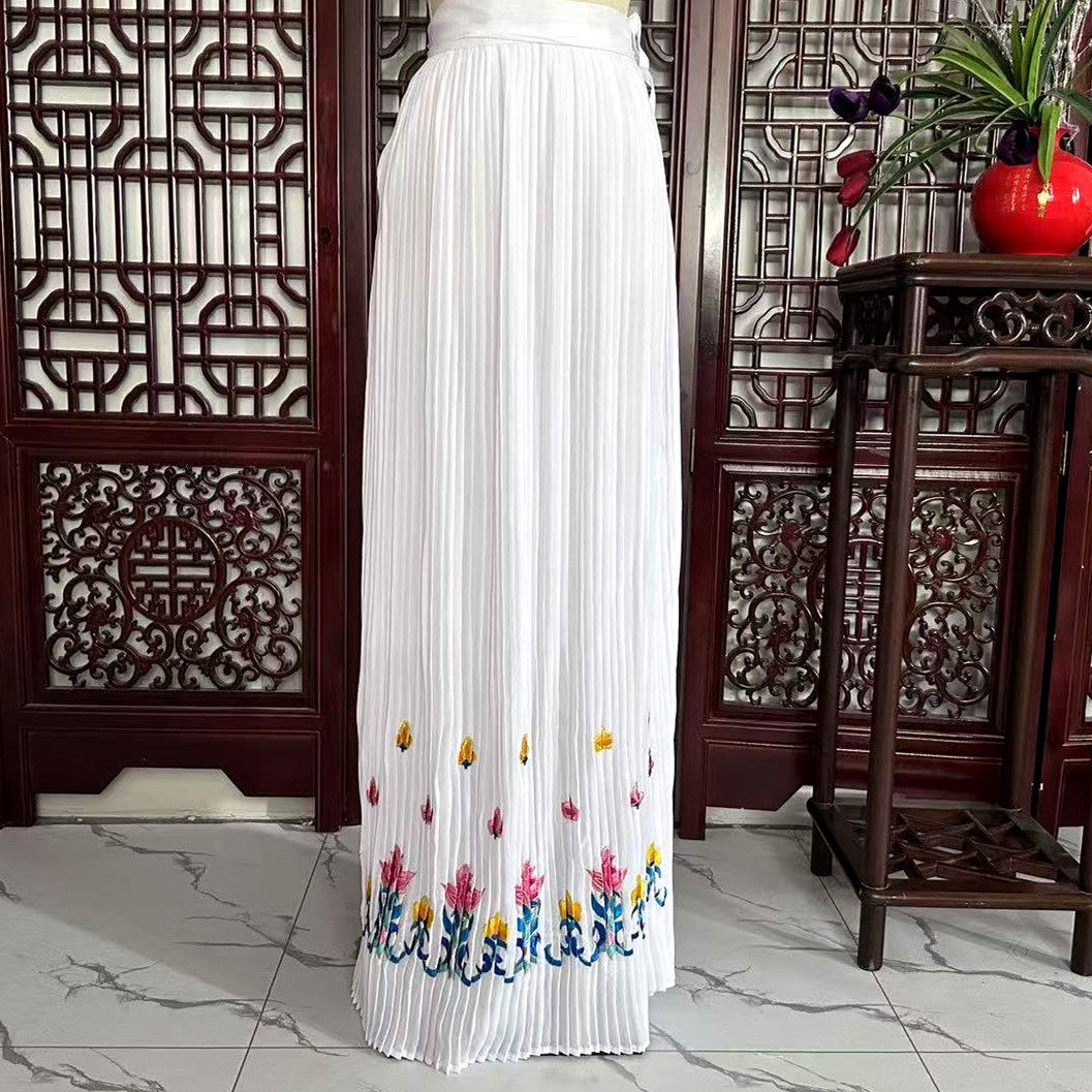 百褶裙腰包越剧京剧花旦小姐黄梅戏戏曲演出服装裙子小旦丫鬟古装