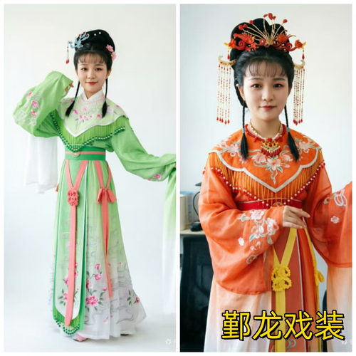 新款戏曲越剧黄梅戏莆仙戏闽剧七仙女天宫祥云仙女服花旦小姐服装