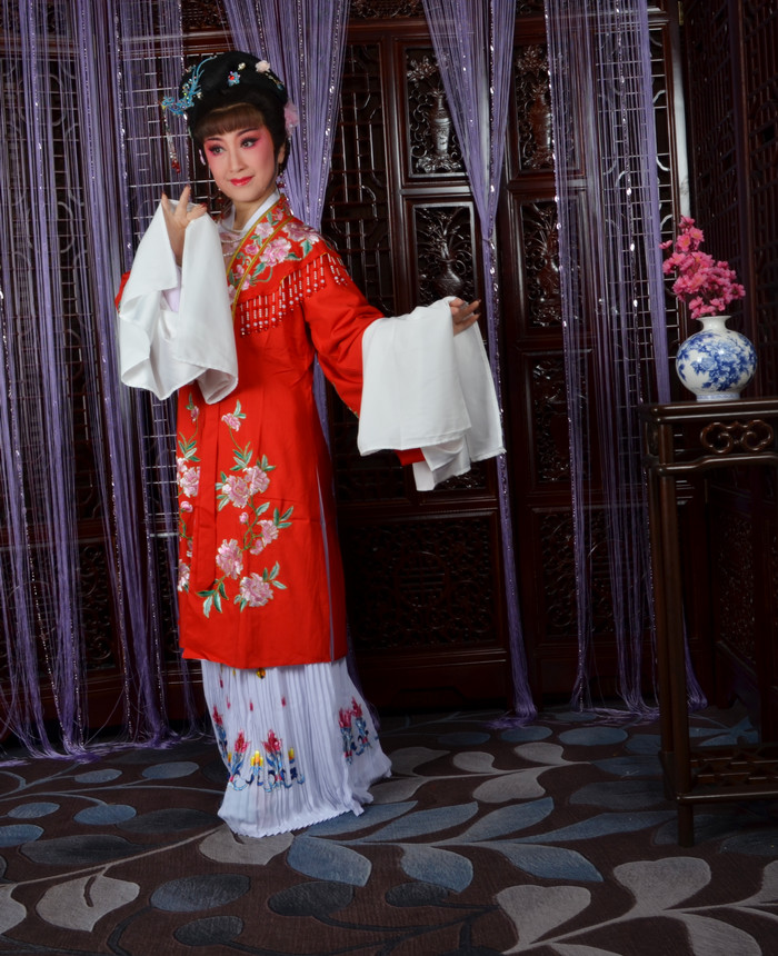 银龙戏剧服装越剧古装黄梅戏曲小旦花旦青衣披服装仿真丝云肩对披