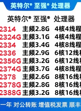 E-2314 2324G 2334 2336 2356G 2374 2378 2378G 2386G 2388G CPU