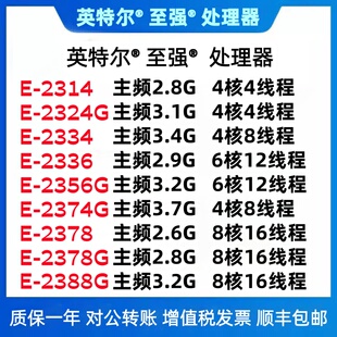 E-2314 2324G 2334 2336 2356G 2374 2378 2378G 2386G 2388G CPU
