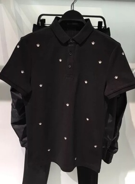 polo衫男短袖夏季薄款重磅刺绣商务休闲高级感翻领t恤潮B2DB82364
