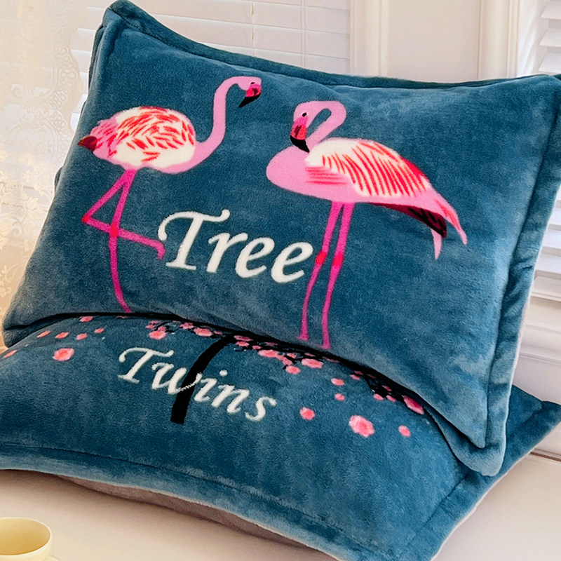 法兰绒枕套冬季牛奶绒枕头套成人家用冬天加厚珊瑚绒枕芯套一对装,床上用品,枕套,淘宝优惠券,粉丝福利购,淘宝优惠卷