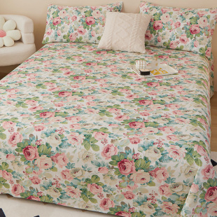 网红小碎花纯棉床单单件全棉被单枕套三件套加大250x270炕单1.5米