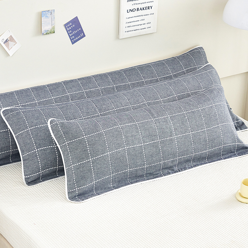 双人全棉纱布加长枕巾