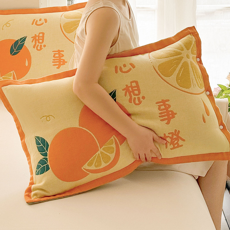 纯棉枕套一对装枕芯套家用成人加厚枕头套单个全棉四层纱布内胆套,床上用品,枕套,淘宝优惠券,粉丝福利购,淘宝优惠卷