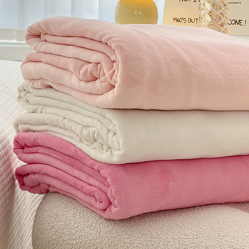 法兰珊瑚毛毯铺床毯冬季加厚垫床毯子床上铺盖毯床垫毯牛奶绒床单