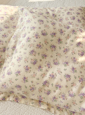 纯棉双层纱枕套50x80学生40x60全棉枕头套48x74加大大号枕芯套RR.